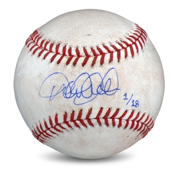 Derek Jeter Autographed Ball (1/18), Used in Game with Hit #3,431, Passing Honus Wagner on All Time List (MLB Authenticated)